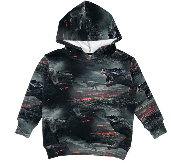 Romey Loves Lulu - Hoodie Dinosaur Lava