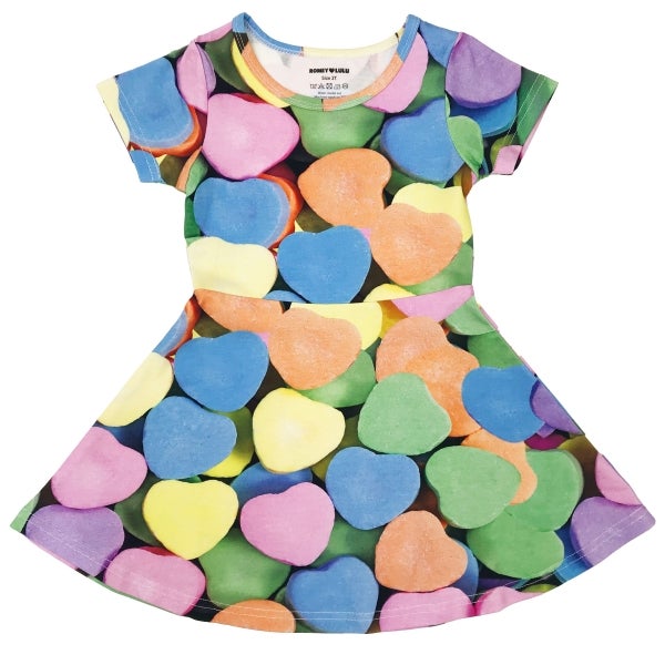 Romey Loves Lulu - Skater Dress, Candy Hearts