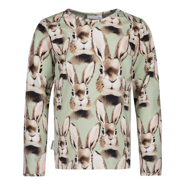 METSOLA - Bunny Shirt LS, Soft Green