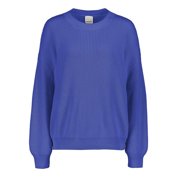 METSOLA - WOMENS COTTON KNIT JUMPER, ELECTRIC