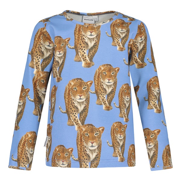 METSOLA - Leopard Shirt LS, Electric