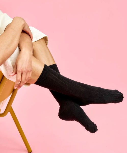 Aarre - Rib Socks, Black