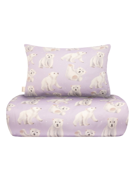 Metsola - bed linen set, Metsola Baby Polar Bears/Icy Lilac