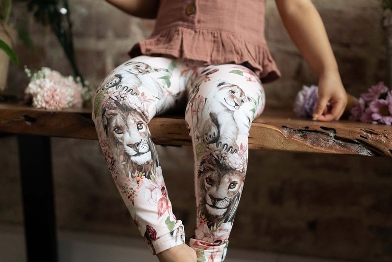 Nakoa - Print Leggings, Garden Of Lions