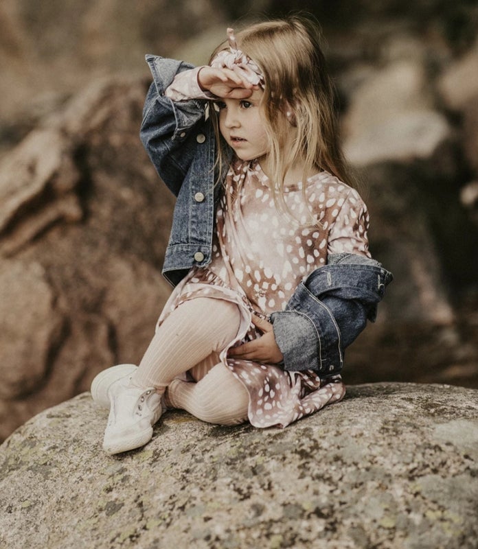 Kaiko - Dress Ls, Copper Bambi