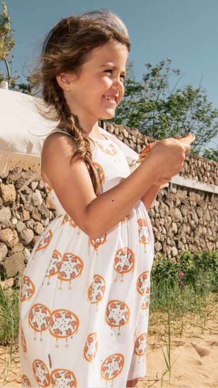 Hebe - Dress With Pizza Print (SS23067)