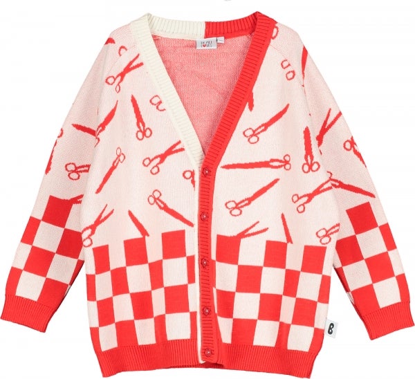 Beau Loves - Knit Cardigan Natural Rock Paper Scissors