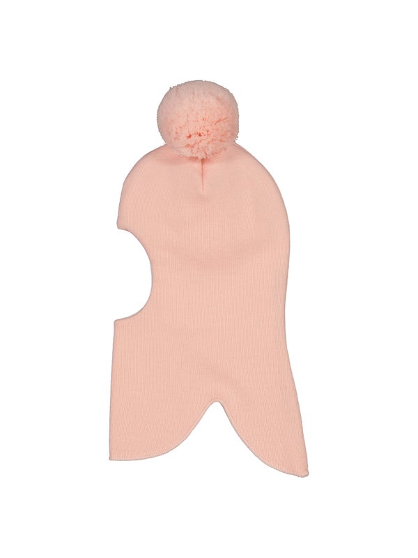 Mainio - Balaclava with pompom, blush (52087)