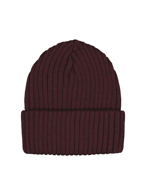 Mainio - Rib beanie, burgundy (52092)