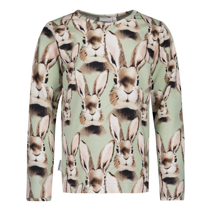 METSOLA - Bunny Shirt LS, Soft Green