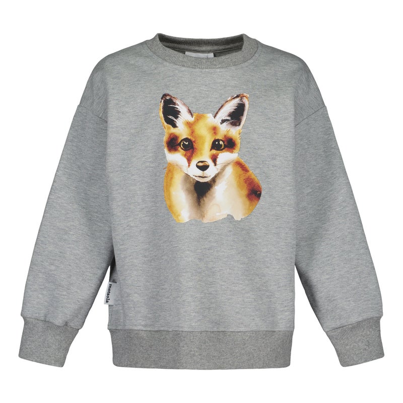 METSOLA - FOX OVERSIZE SWEATER, CLOUDY