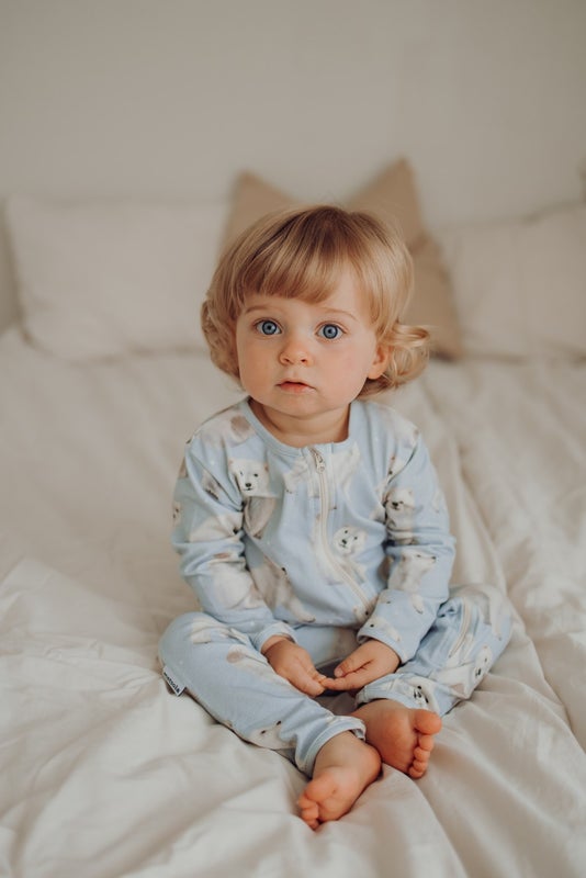 METSOLA - Polar Bears Nightsuit, Icy Blue