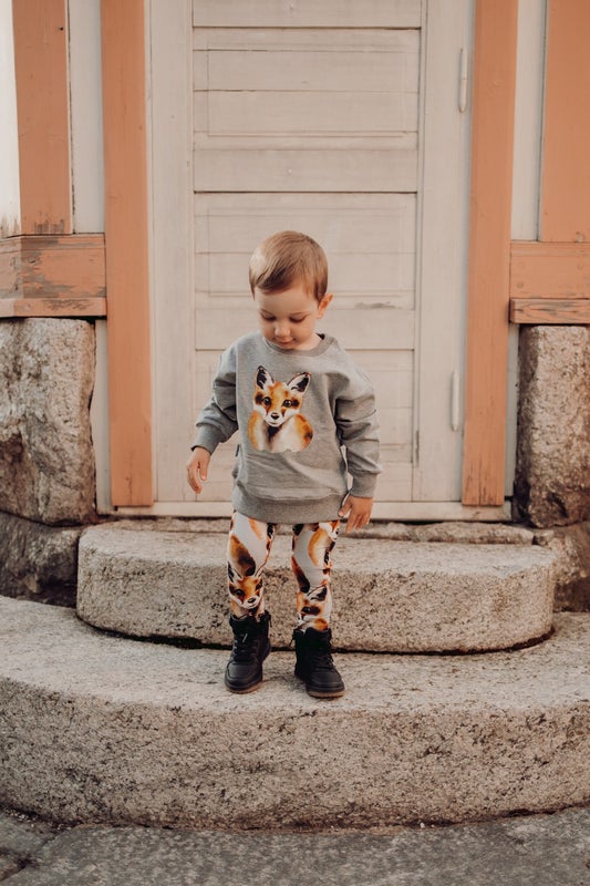 METSOLA - FOX OVERSIZE SWEATER, CLOUDY