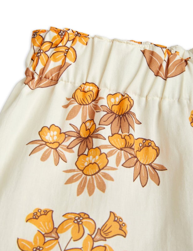Mini Rodini - Wildflowers woven shorts, Beige