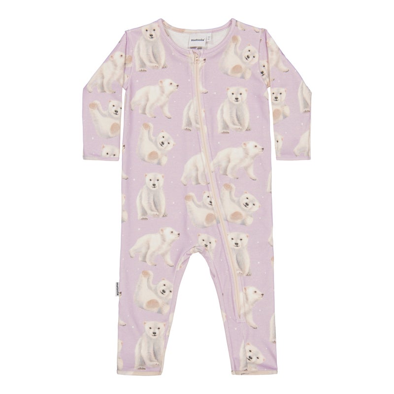 METSOLA - Polar Bears Nightsuit,Icy Lilac