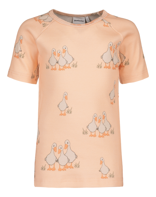 METSOLA - TINY FARMERS RIB T-SHIRT/MILKY APRICOT