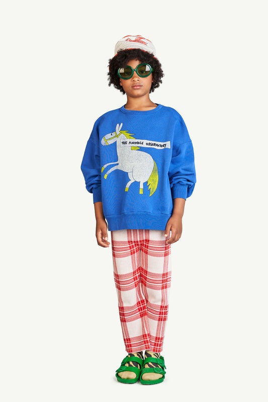 TAO - Deep Blue Horse Bear Oversize Sweatshirt