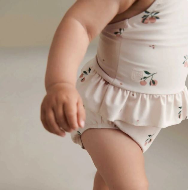 Liewood - Amina Baby Printed Swimsuit Peach, Sea Shell