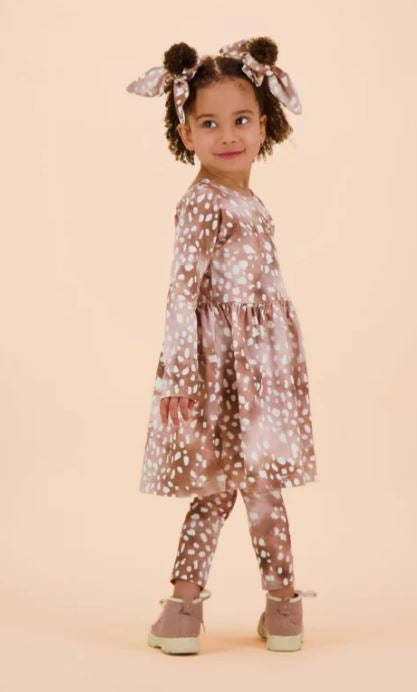 Kaiko - Dress Ls, Copper Bambi