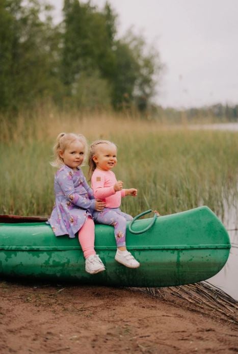 METSOLA - Heavy Rib Leggingsit, Pinky