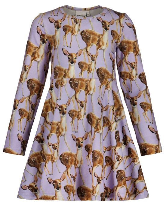 METSOLA - CUTE BAMBI DRESS LS ICY LILAC
