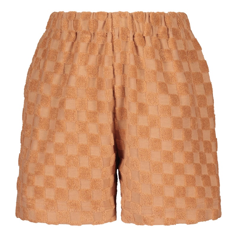 METSOLA - Check Terry Shorts/Toffee