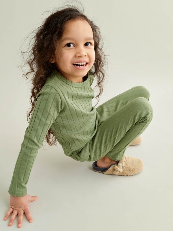Mainio - Wide Rib Shirt, sage (11095)