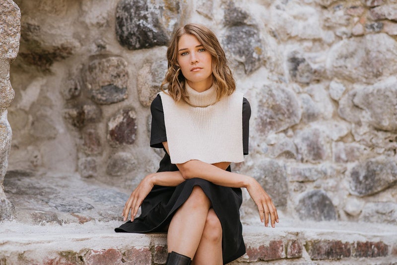 Kaiko - Rib Neck Warmer, Light Sand