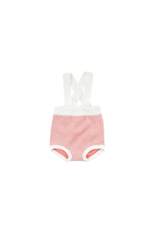 Tinycottons - STICKS&rsquo; BABY BRACES BLOOMER  off-white/red