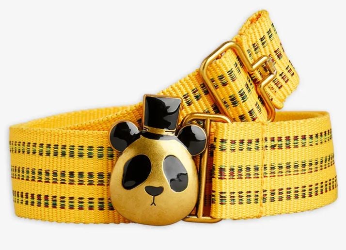Mini Rodini - Panda belt, Yellow